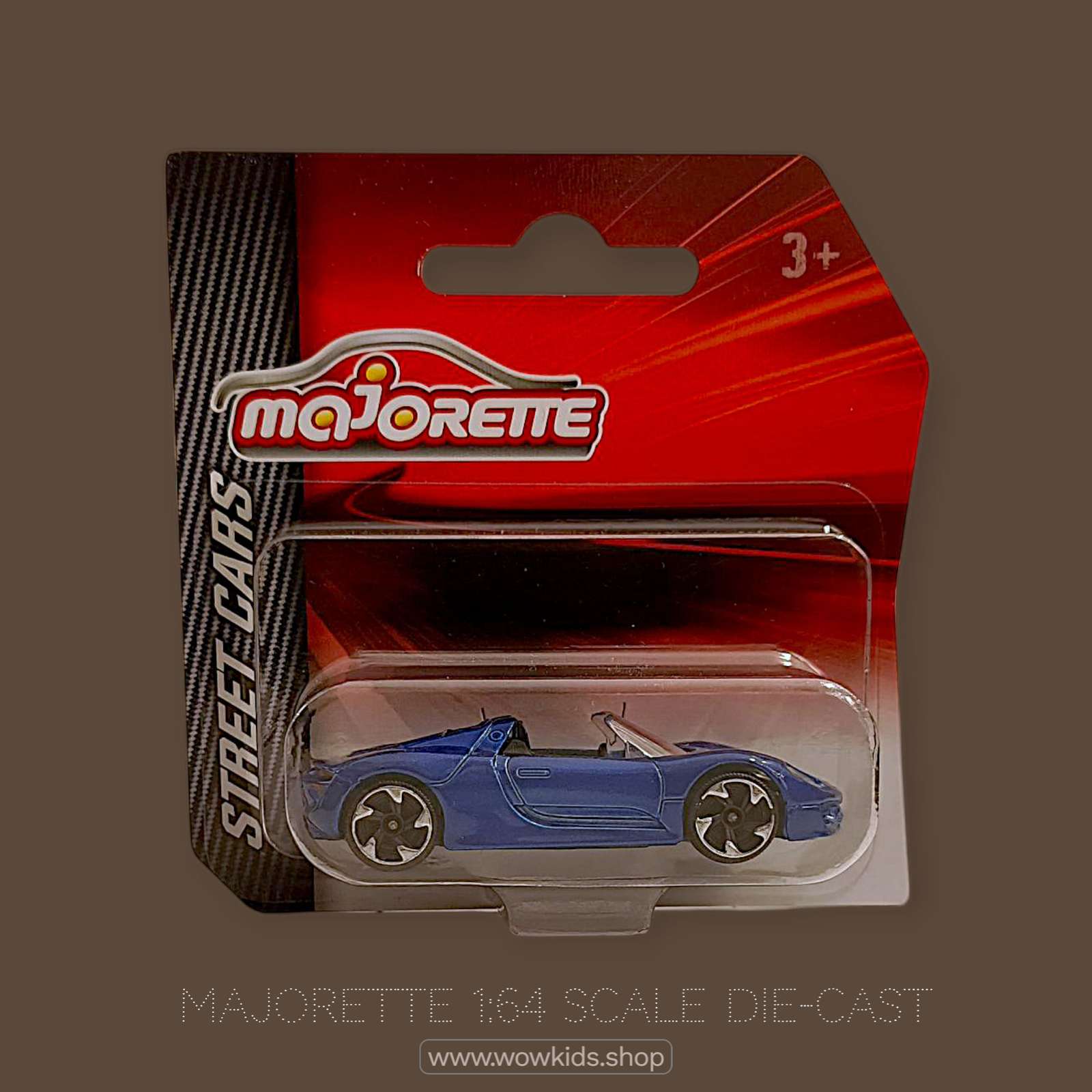 Majorette 1:64 Scale Porsche 918 Spyder – Premium Blue Convertible Die-Cast Toy Car Image