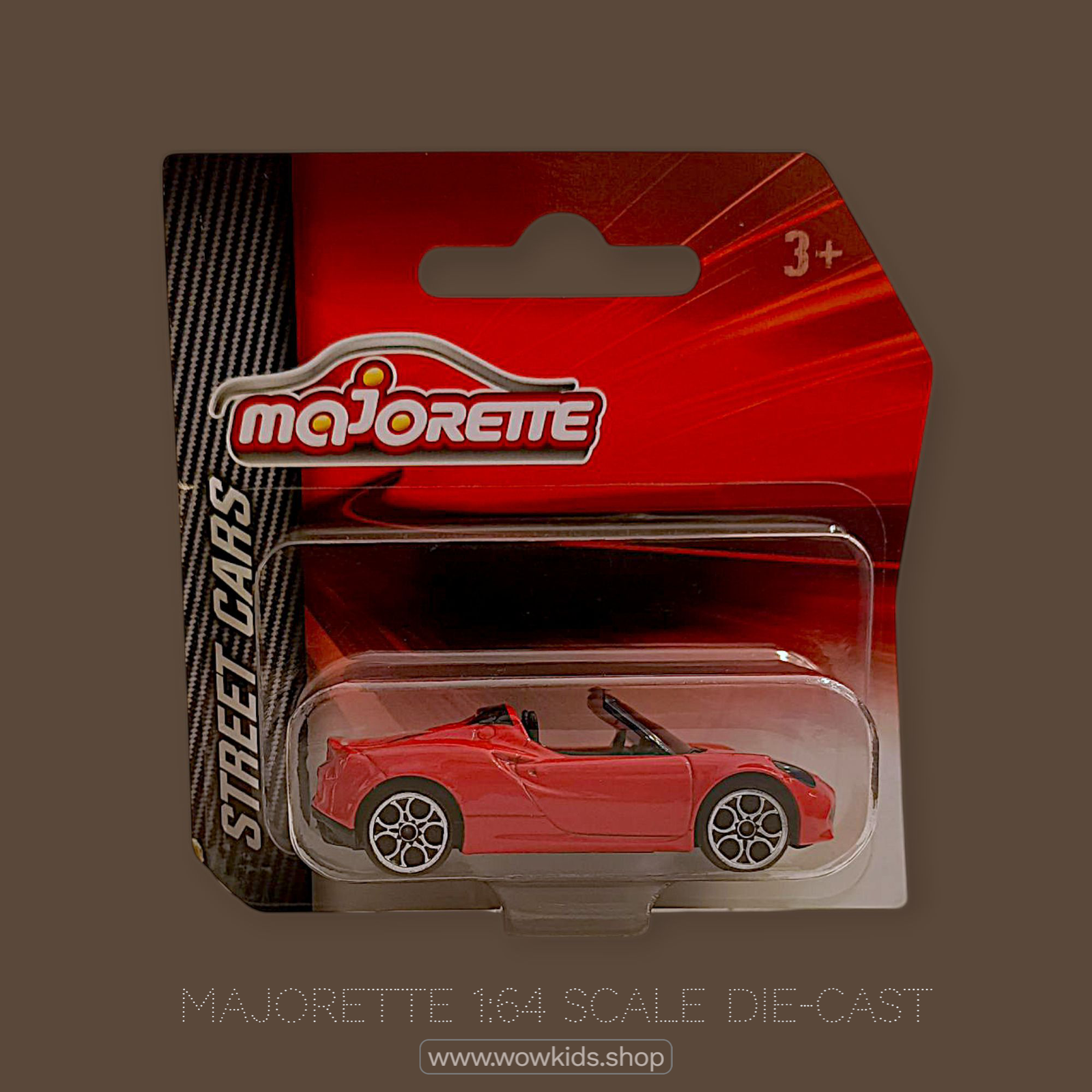 Majorette 1:64 Scale Alfa Romeo 4C Spider – Premium Die-Cast Convertible Car Toy (Red) Image
