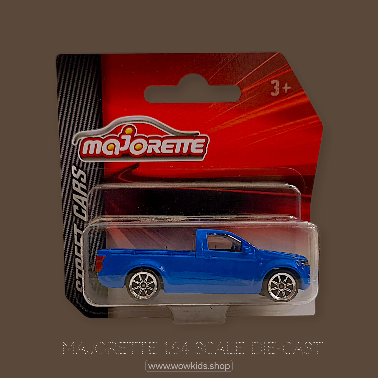 Majorette 1:64 Die-Cast Pickup Truck – Blue Utility Street Car Model for Kids & Collectors Image