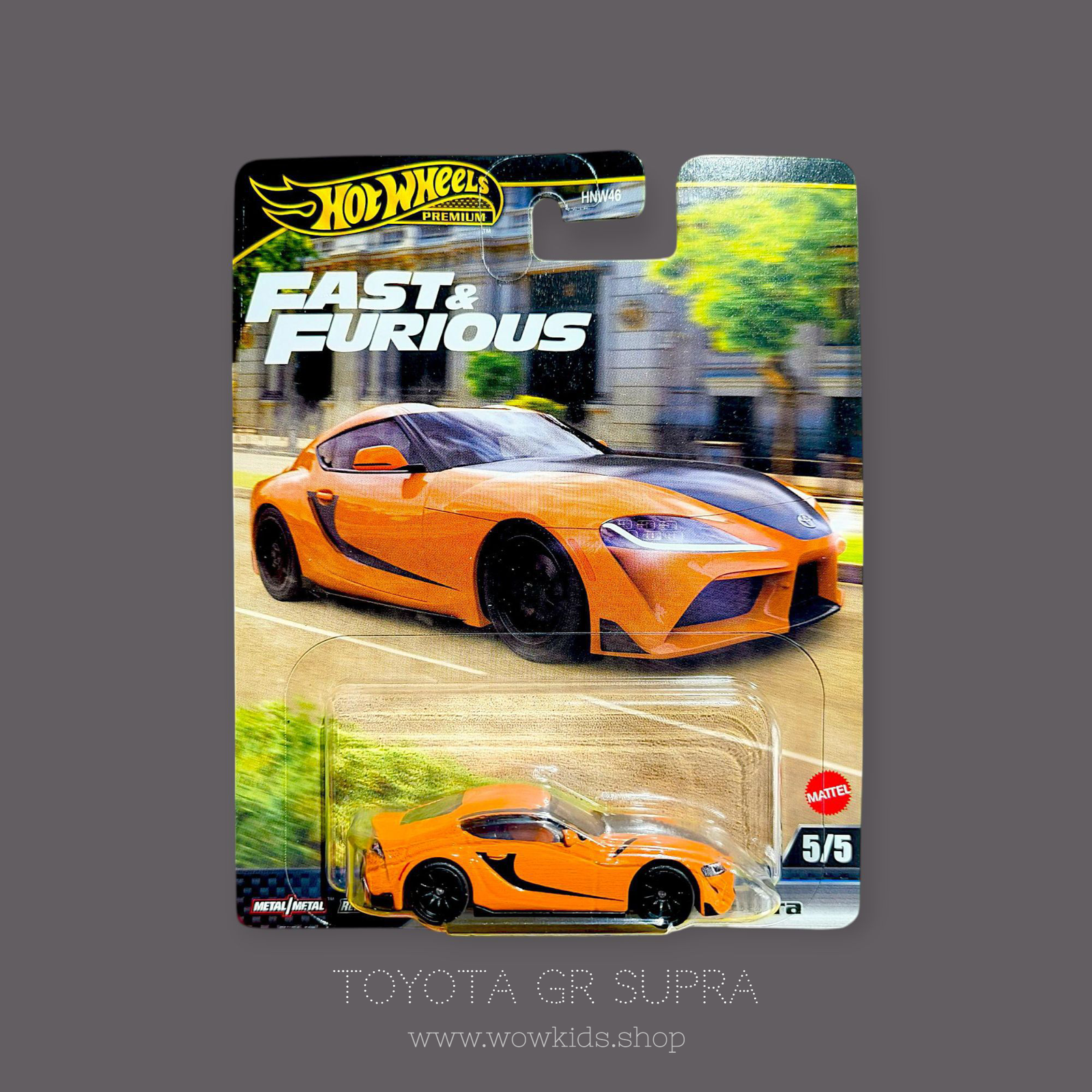 Hot Wheels Fast & Furious Toyota GR Supra Die-Cast Car – Premium Edition Image