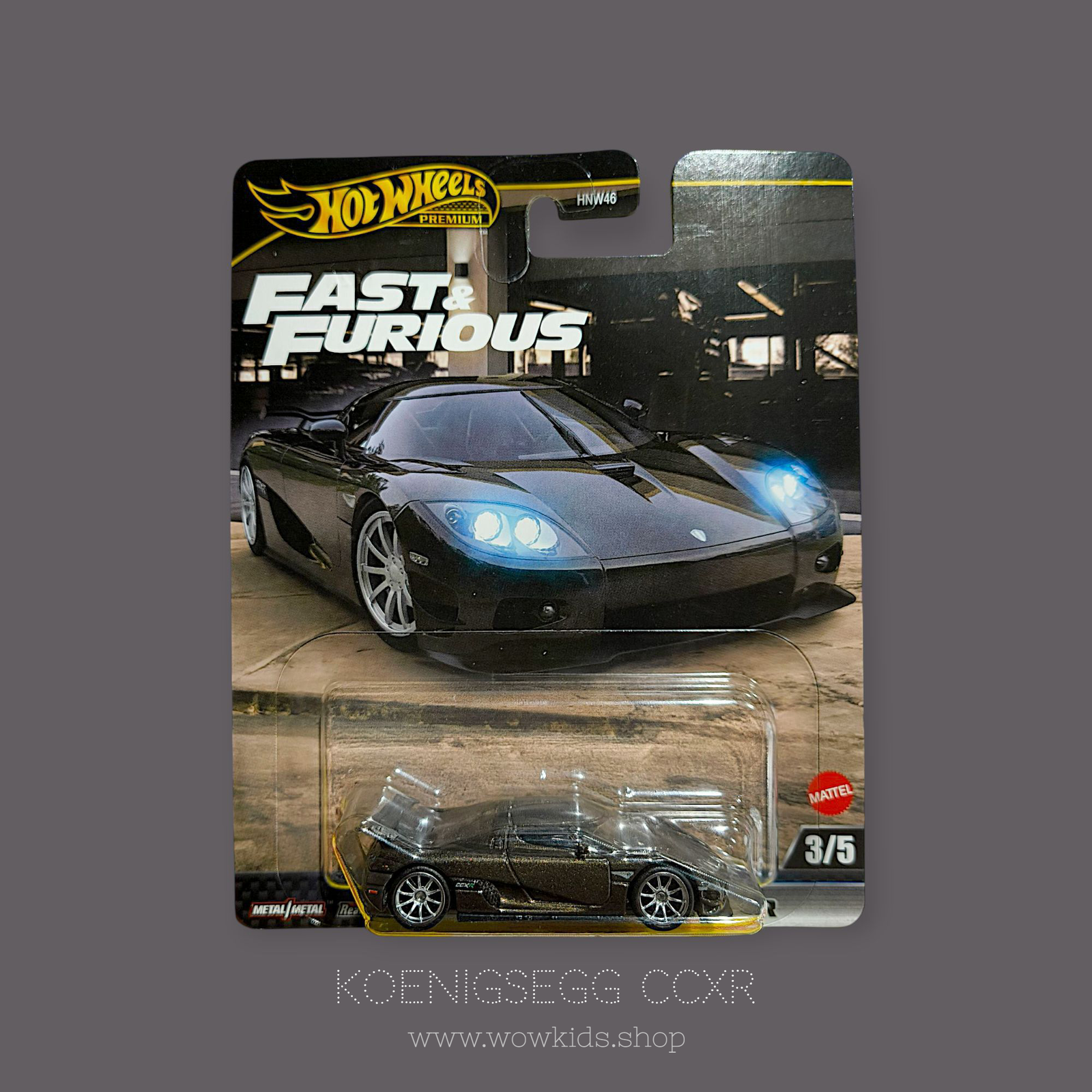 Hot Wheels Fast & Furious Koenigsegg CCXR Premium Die-Cast Car Image