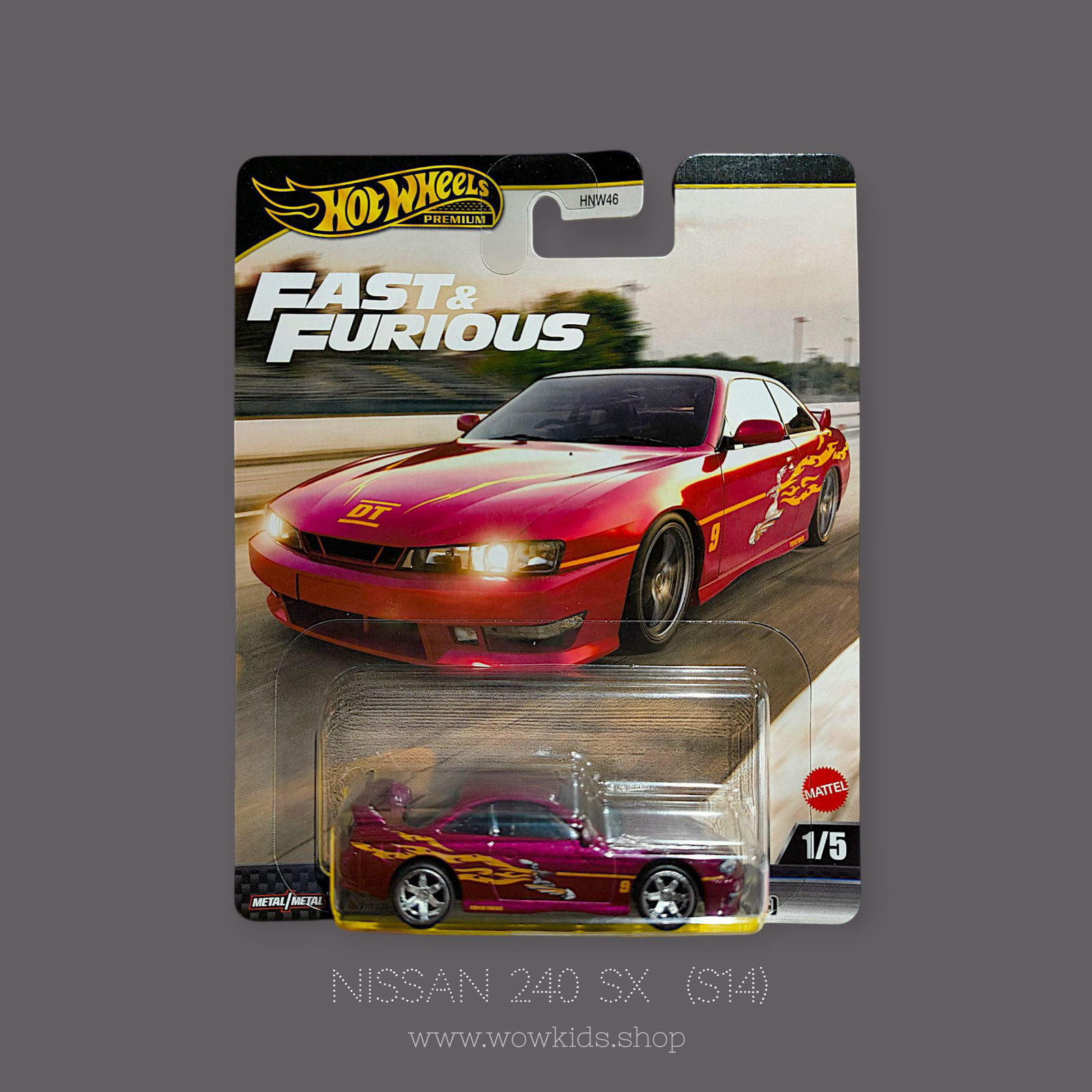 Hot Wheels Fast & Furious Nissan 240SX Premium Die-Cast Car Image