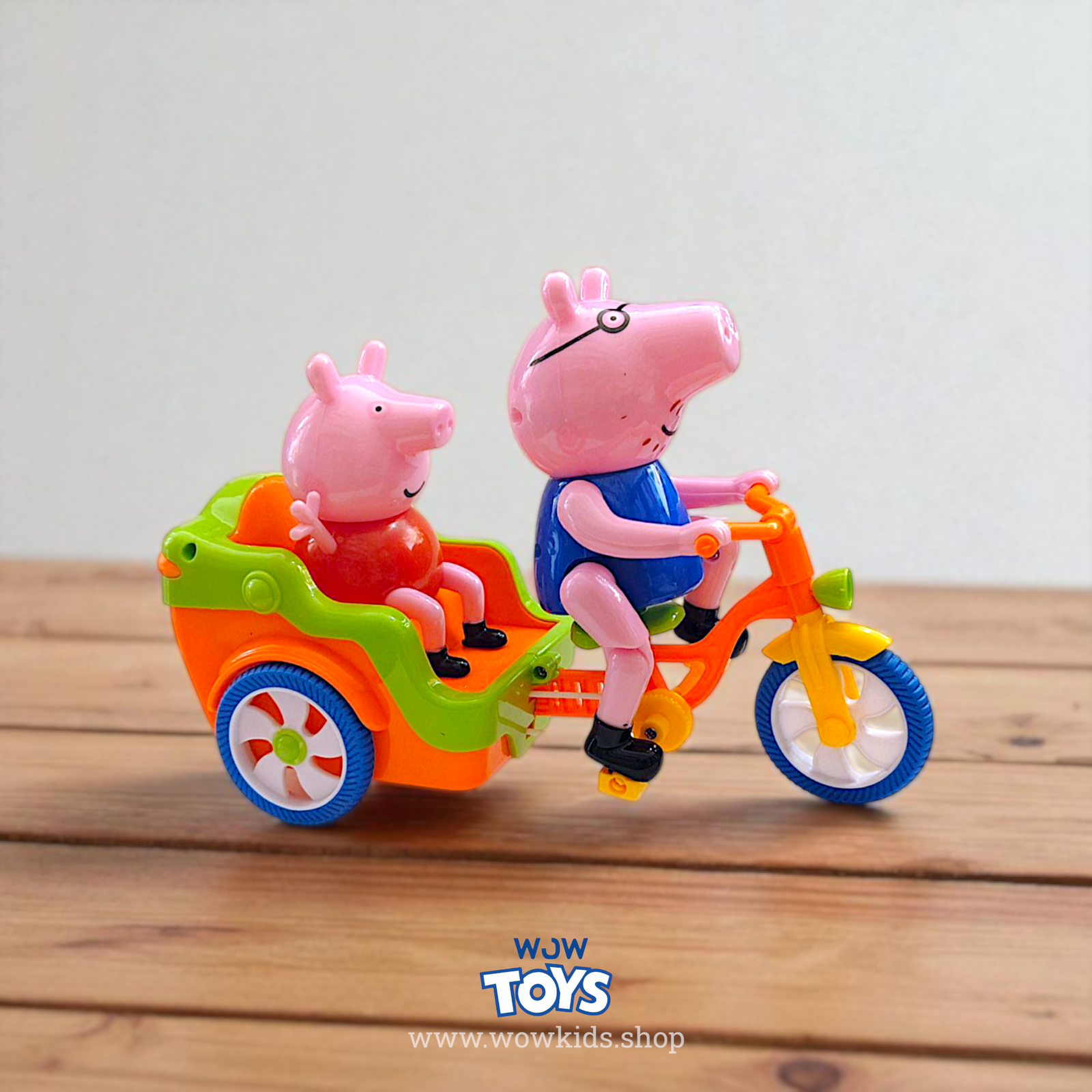 Peppa Pig Musical Rickshaw Toy – Battery Operated with Lights & Music Image