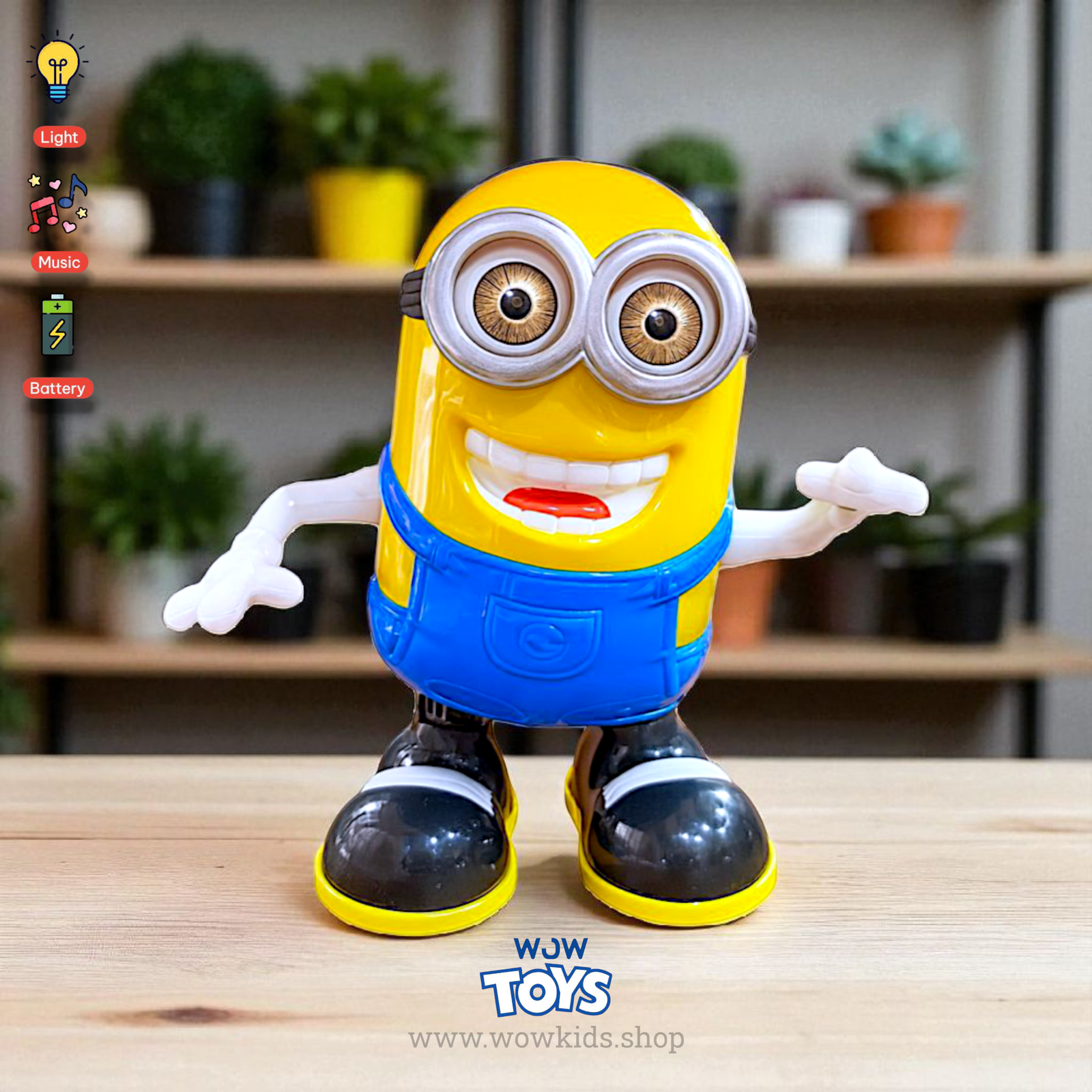 Music & Light Dancing Toy for Kids | Rotating, Blinking Eyes, BPA-Free Image
