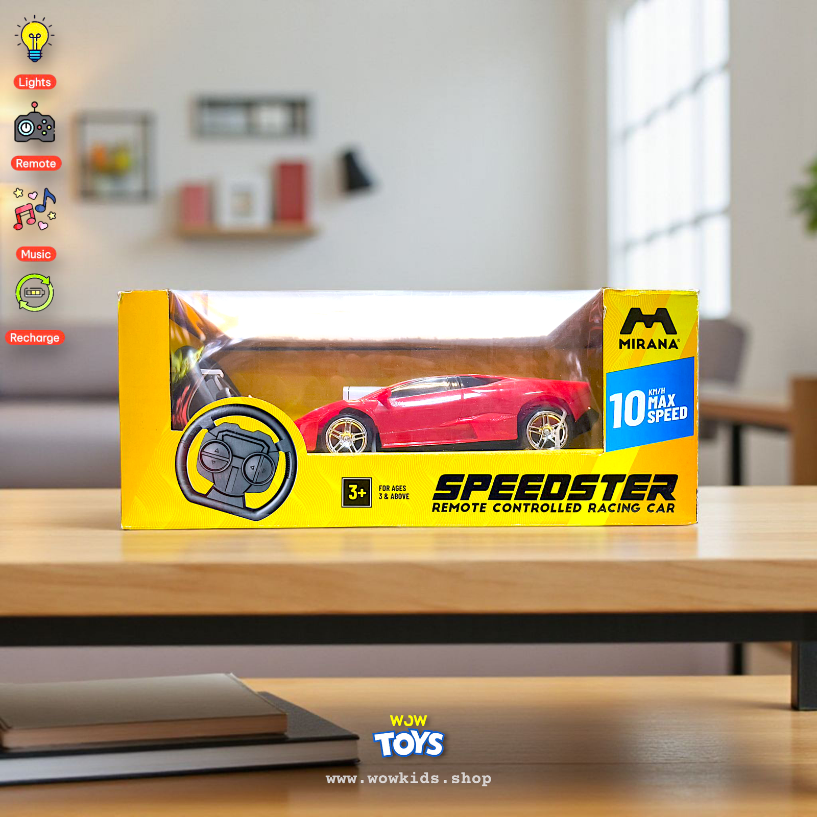 RC Speedster Sports Car Toy with Remote Control | High Speed Racing Car Image
