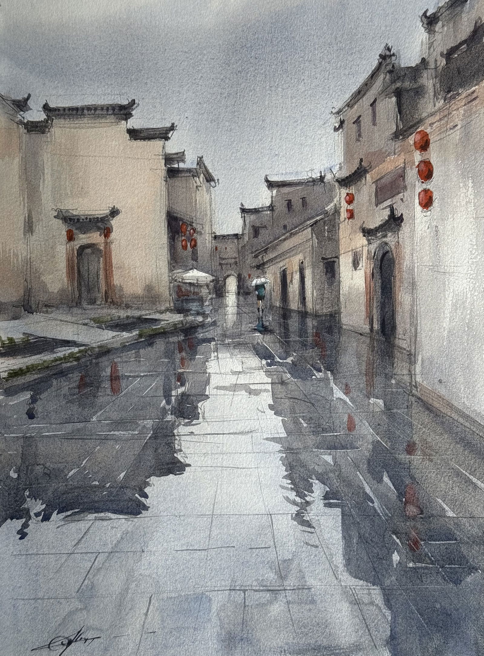 Xidi China  Landscape Painting Image