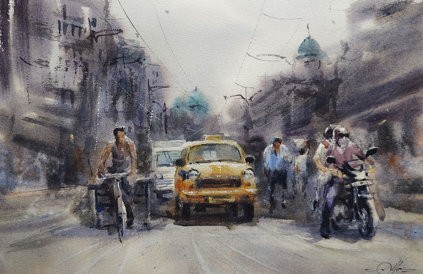 Kolkata City Painting Image