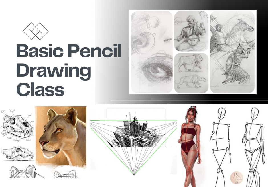 Online Pencil Drawing and Shading Live 4 Classes Image