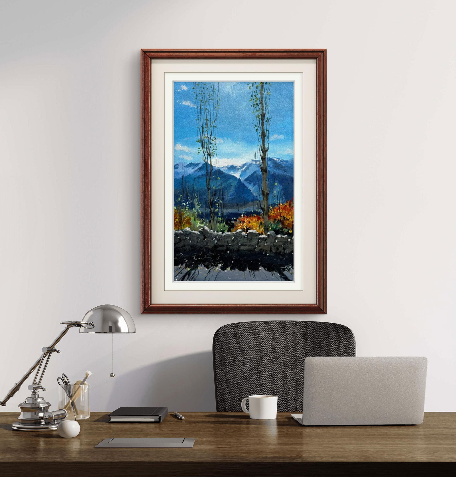 Beautiful Acrylic Small Landscape Painting Image