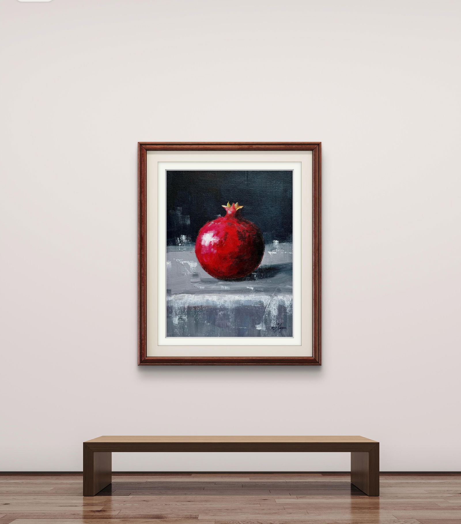 Oil Painting Pomegranate  Image