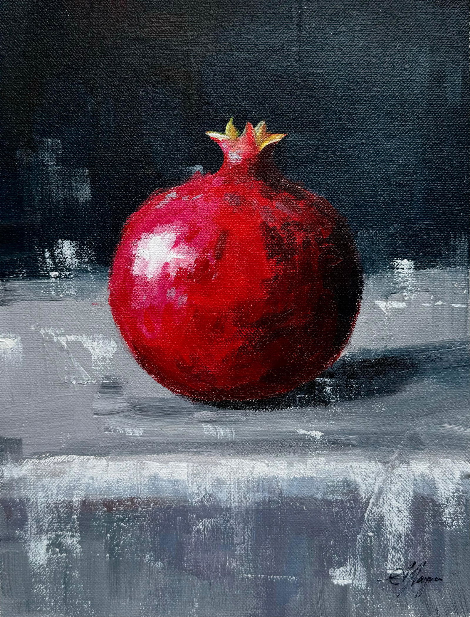 Oil Painting Pomegranate 