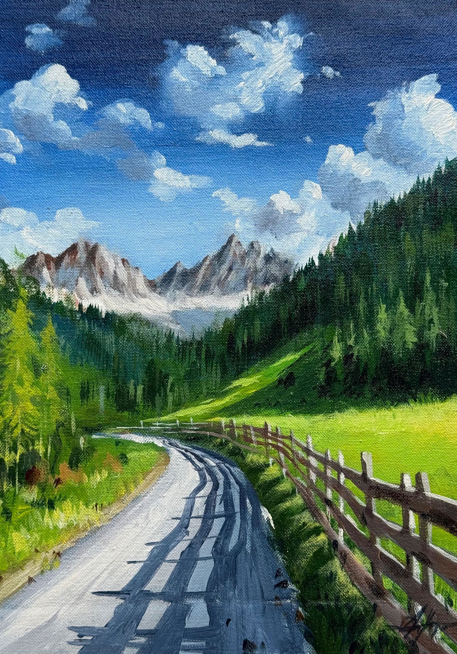 Acrylic Landscape Painting 