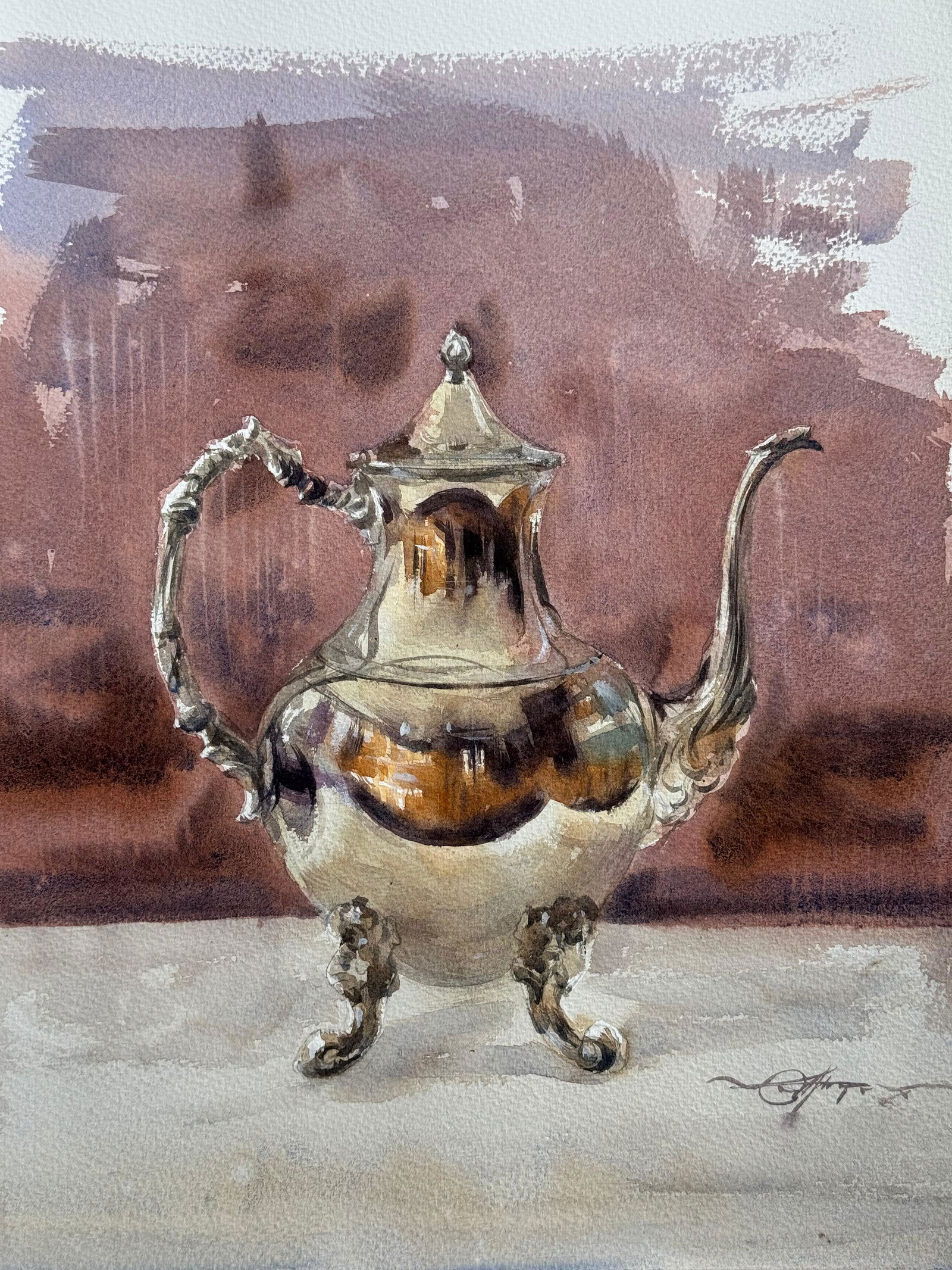 Watercolor Still Life Painting For Office,Drawing Room,Dinning Hall,Kitchen / 16x12 inch. Image