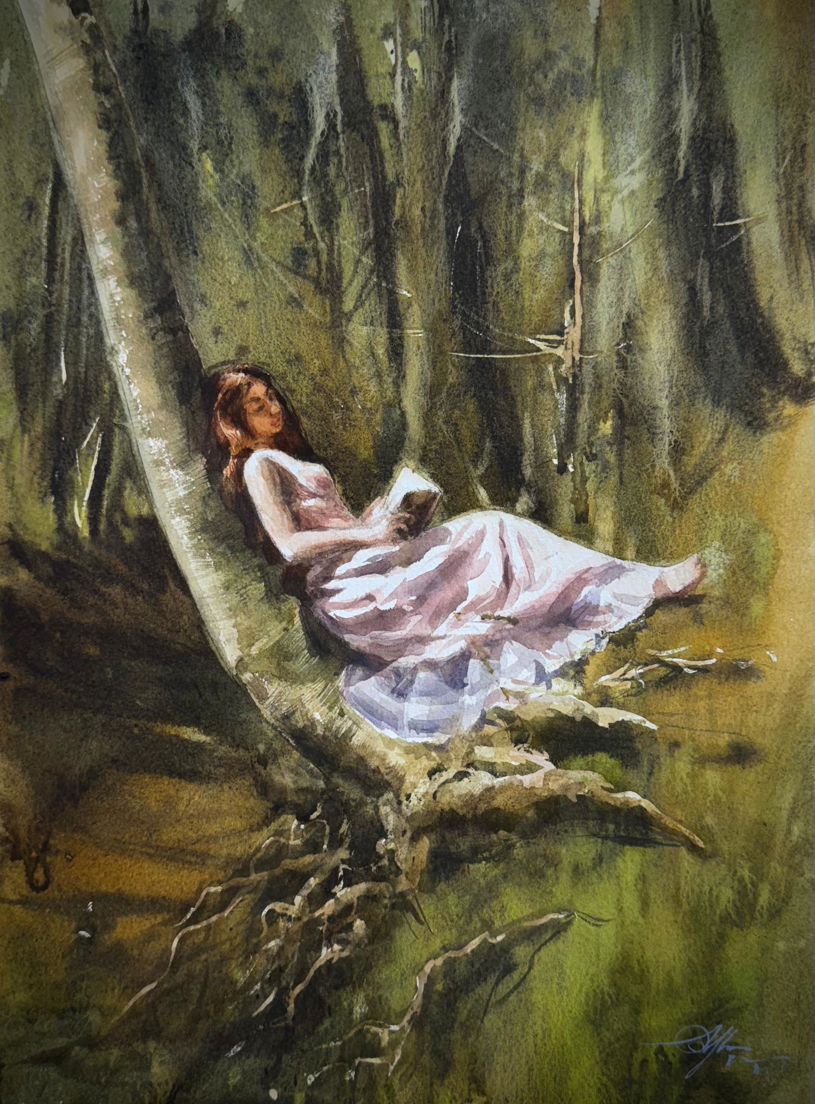 Beautiful Lady 15x11 inch  Image