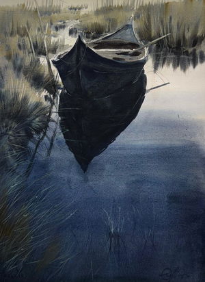 Moody Landscape 15x11 inch Image