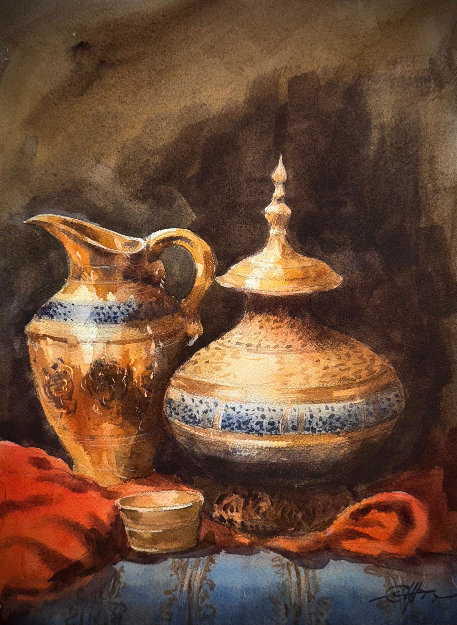 Watercolor Still life 15x11 inch Image