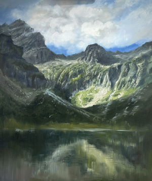 Oil Landscape Painting On Canvas 36x30 inch Image