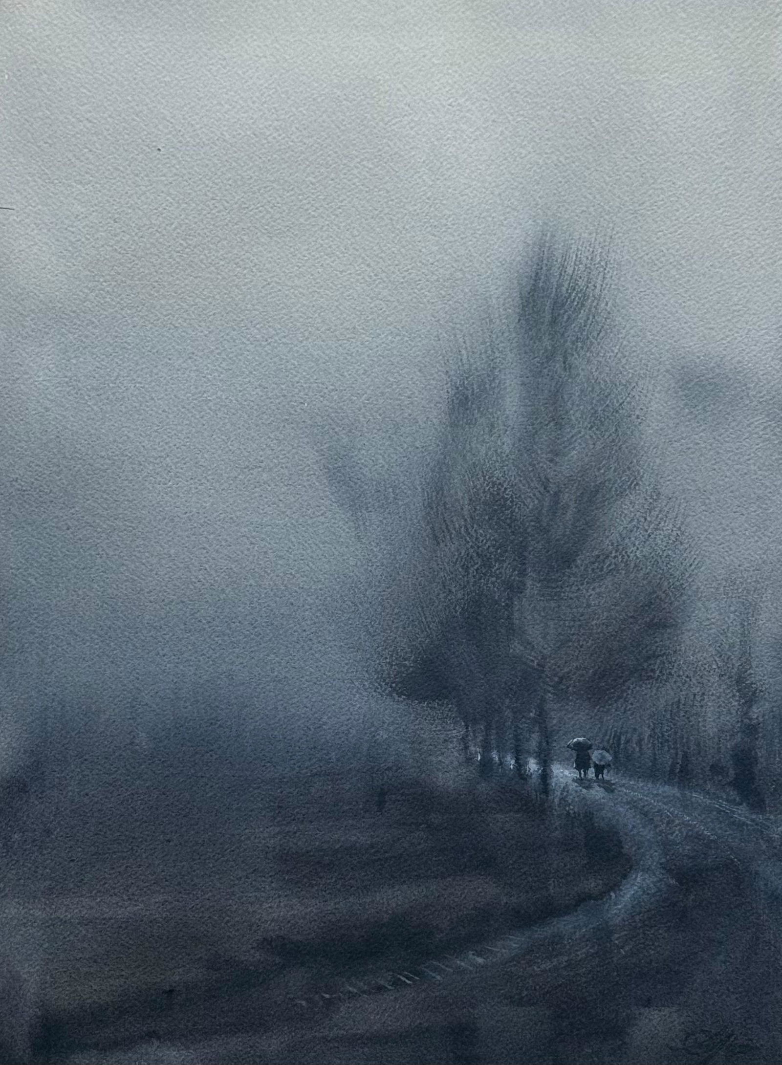 Sold,Moody Landscape, Minimal, Emotional, Atmospheric 15x11 inch Image