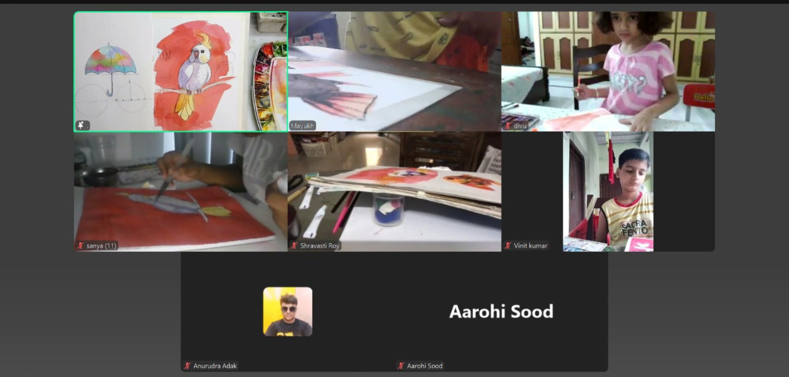 Kids Drawing Class, Every Sunday 11AM TO 12 PM  Pencil Drawing & Watercolor for (Ages 5 to 13 years)