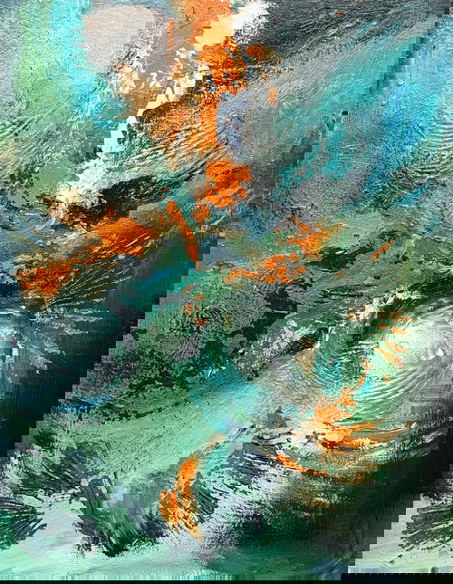 “Whispers in the Storm”  Size: 18 x 14 inch Acrylic Abstract Painting Image