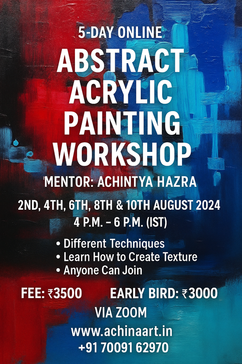  5-Day Online Abstract Acrylic Painting Workshop with Mentor Achintya Hazra Image