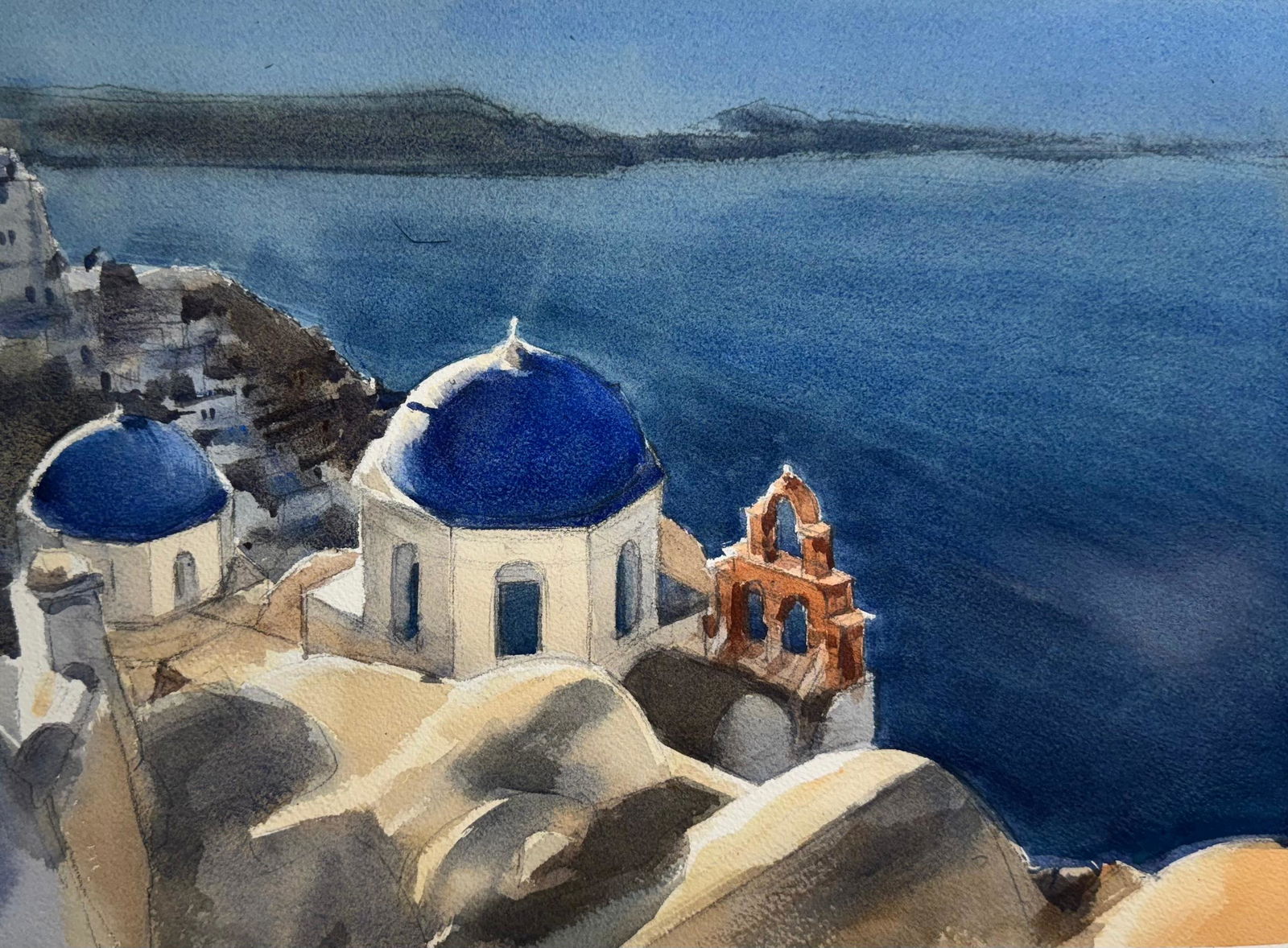 Santorini Serenity  Size: 15 x 11 inches Image
