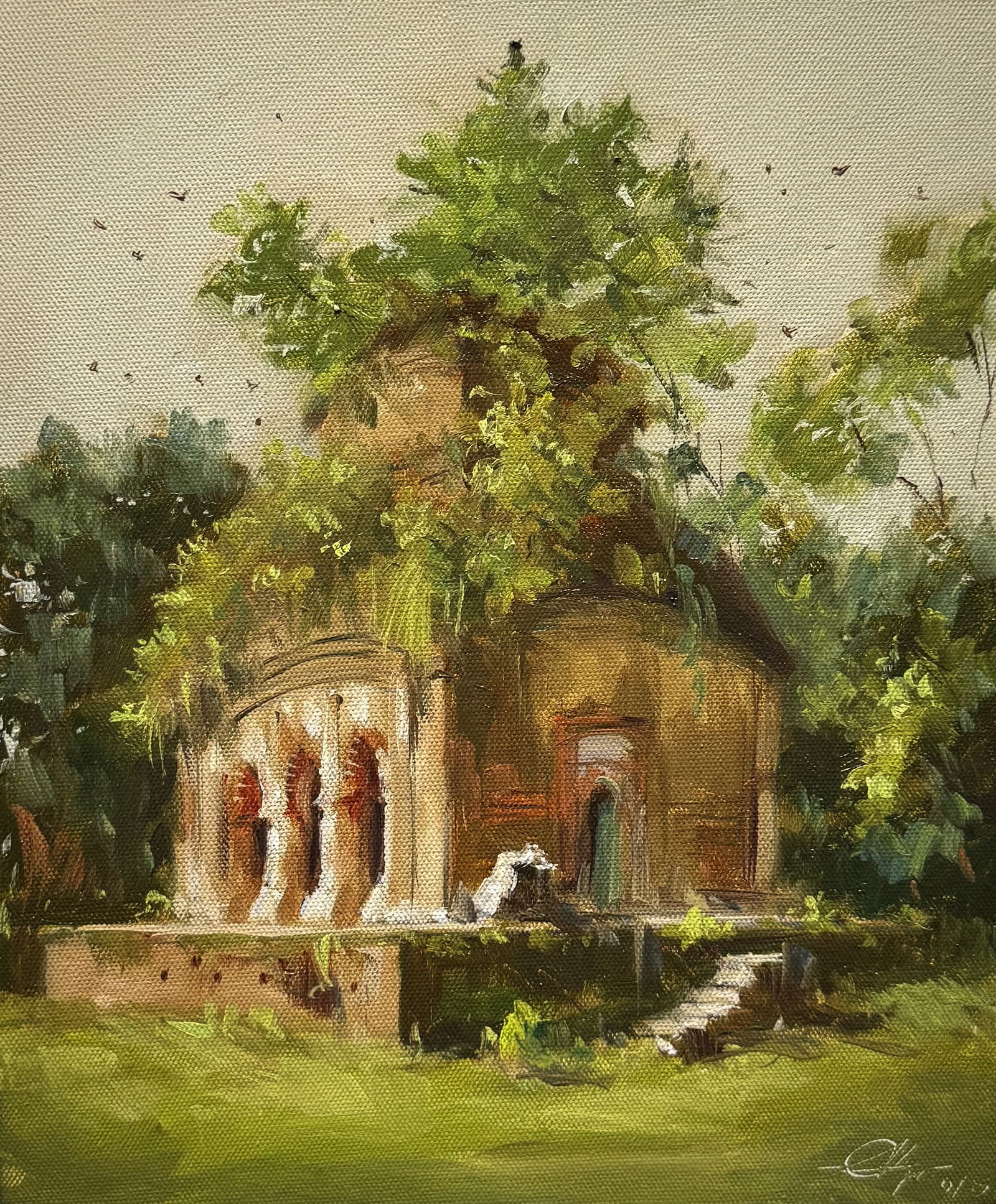 Bengal Terracotta Temple 12x10 inch Image