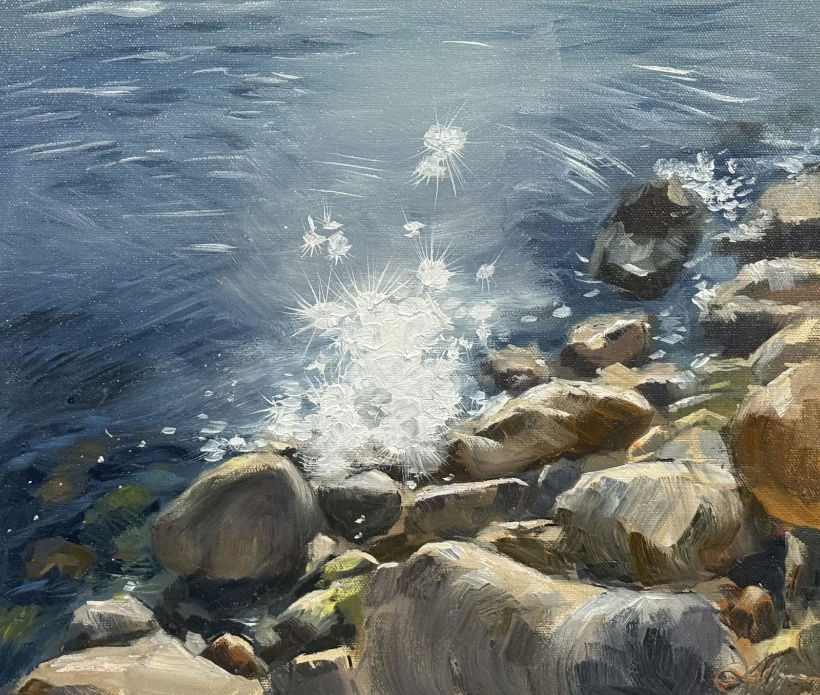 Online Oil Color Painting Intermediate Class, Every Tuesday Evening 7:00-9:00P.M