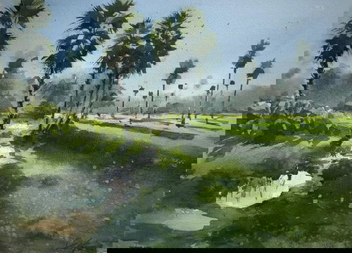 Morning Light in the Fields Sonar Bangla 15x11 inch Image