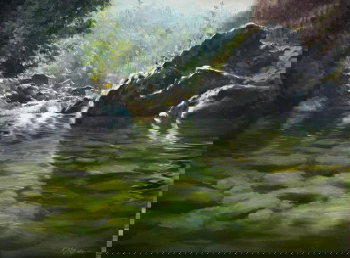 Tranquil Reflections Medium: Oil on Canvas Size: 24 x 18 inches Image