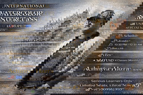 🌍 International Watercolor Masterclass  USA & Europe Special Batch Image