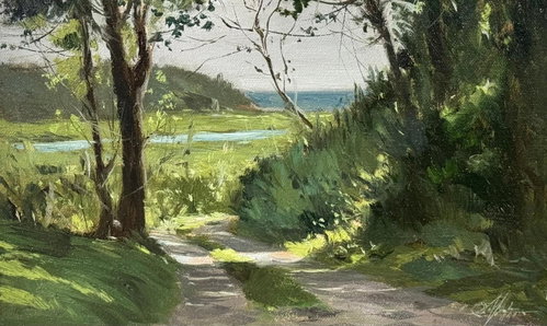 Pathway to Serenity |12x10 inch oil painting Image