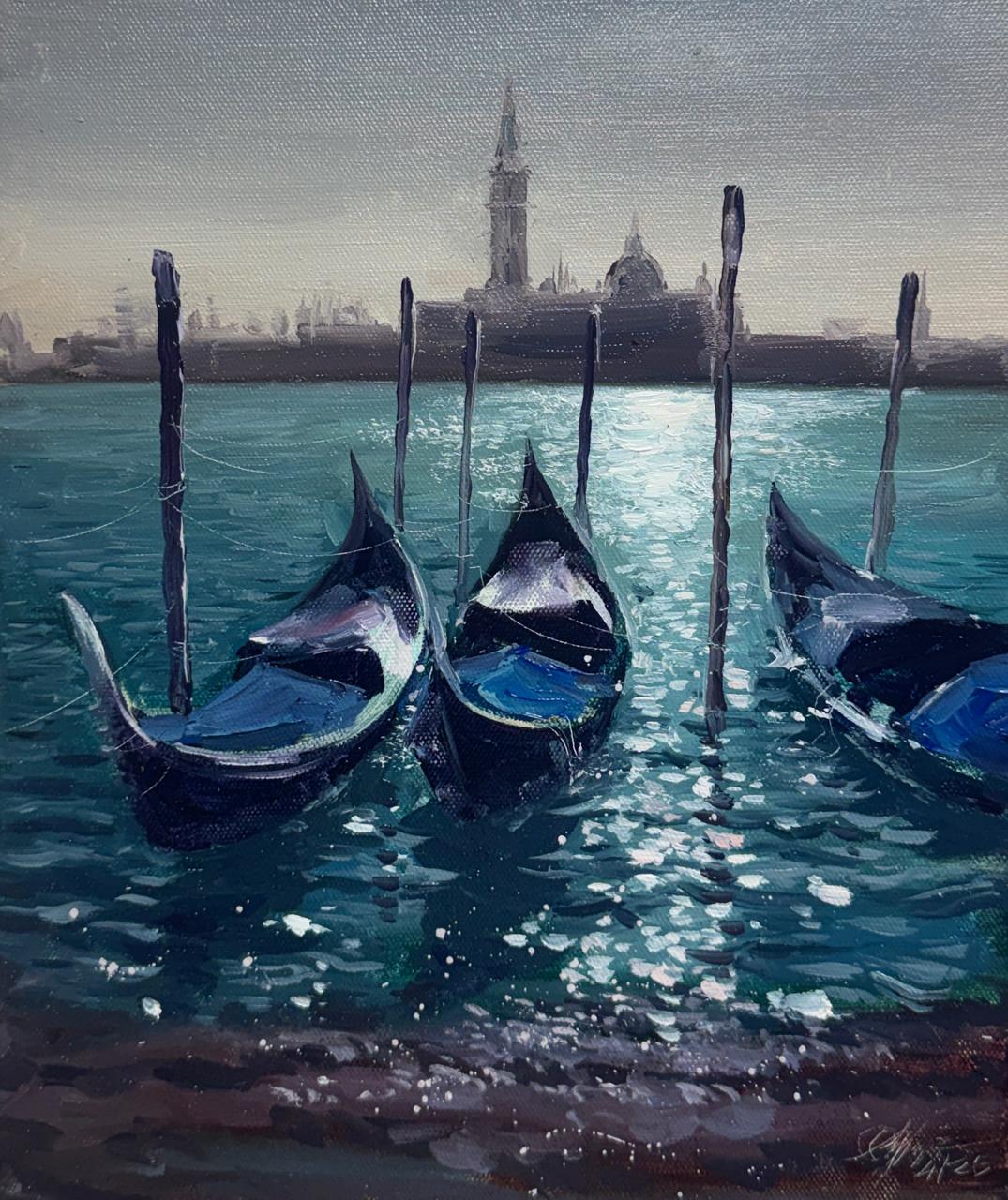 Silent Reflections | 12 × 10 inch | Oil on Canvas Image