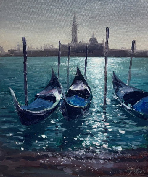 Silent Reflections | 12 × 10 inch | Oil on Canvas Image
