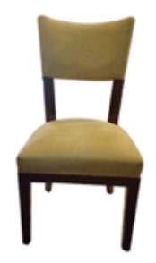 Classic wooden chair with a backrest