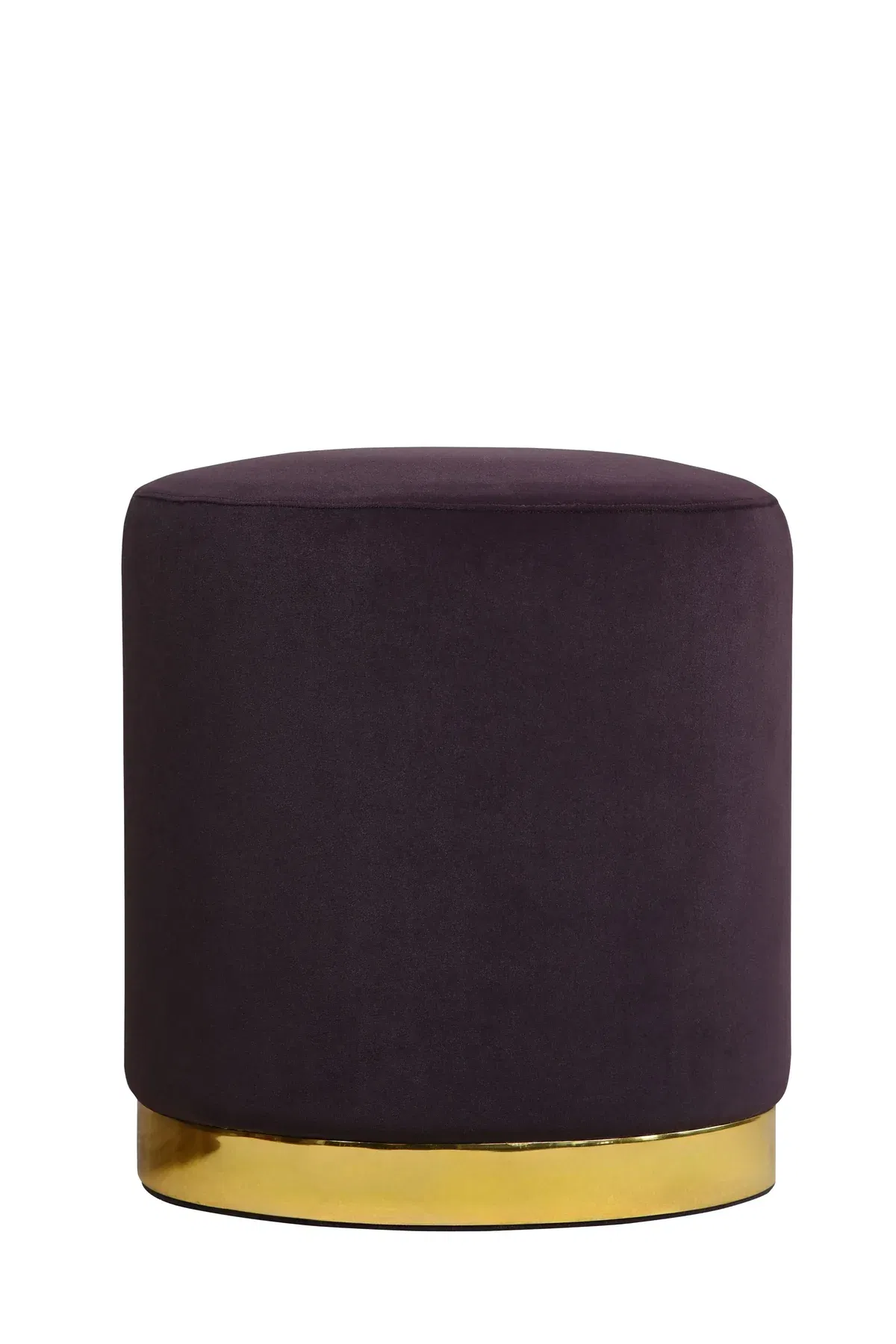 Red Suede Flexible Ottoman with leg