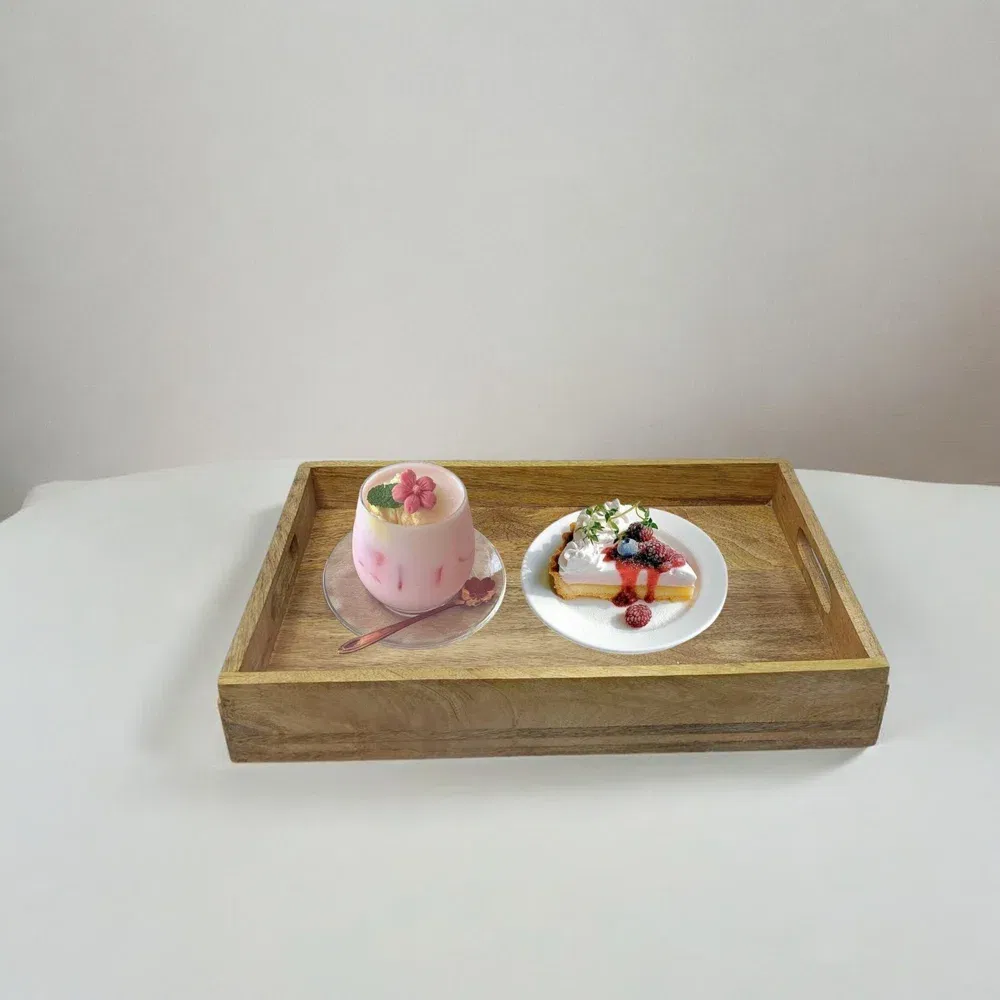 Wooden Rectanguler Serving Tray 