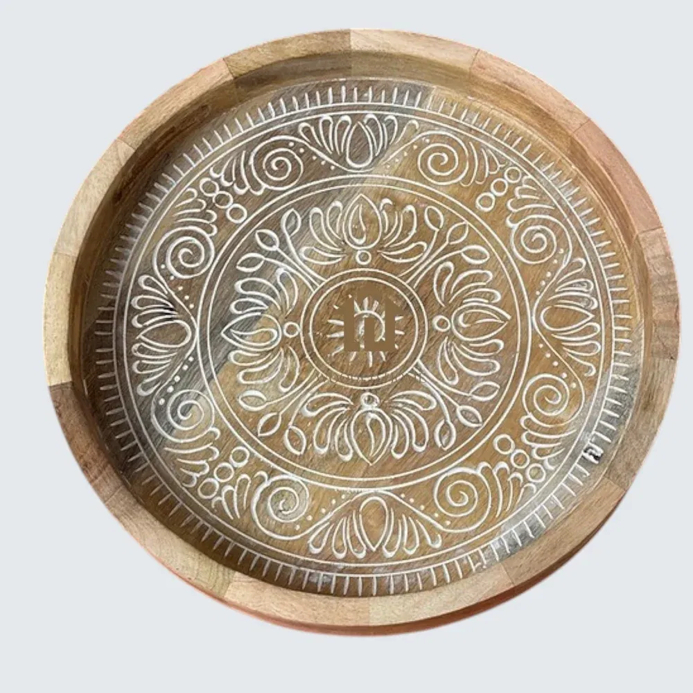Round Curved Serving Tray 