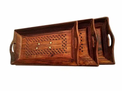 Curved Rectangular Serving Tray 