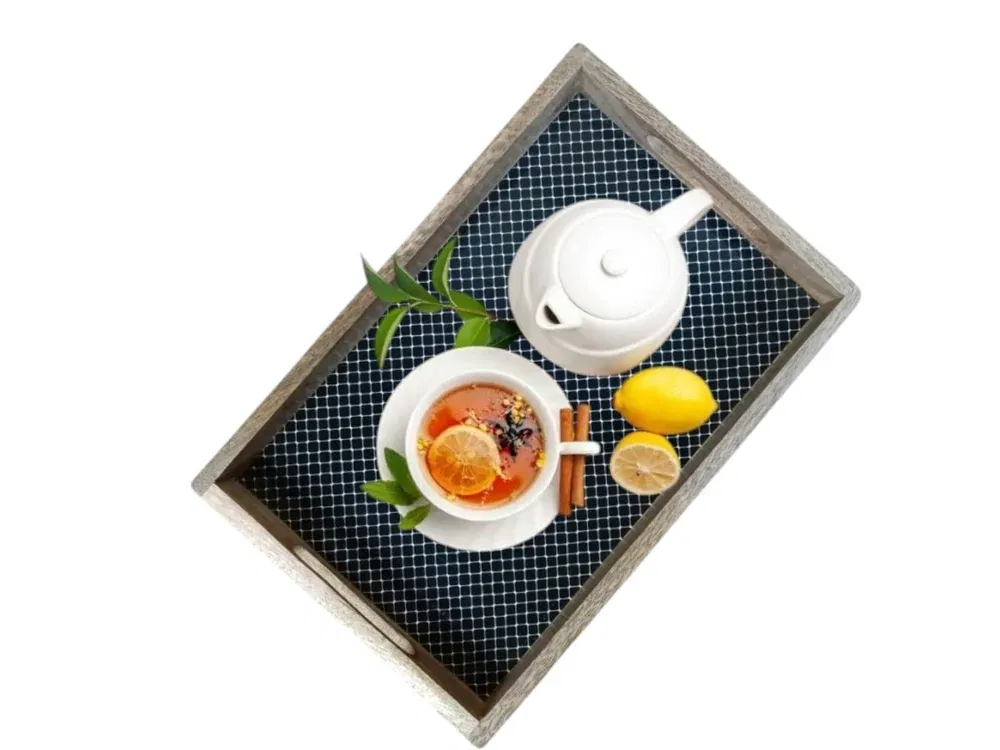 Printed Rectangular Serving Tray 