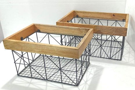 Rectangular Iron Basket