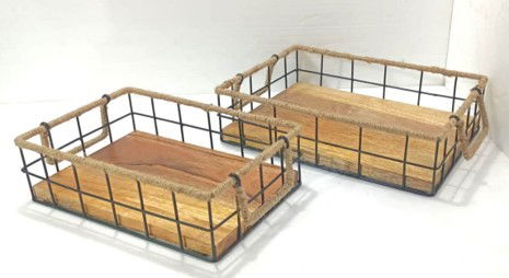 Rectangular Iron Basket