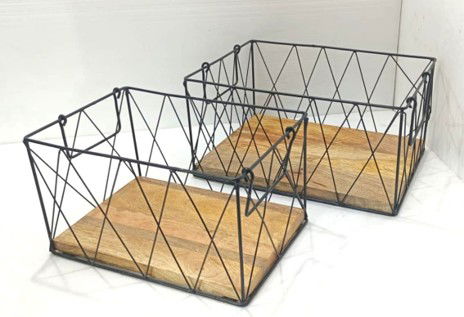 Rectangular Iron Basket