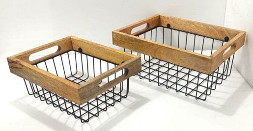 Rectangular Iron Basket