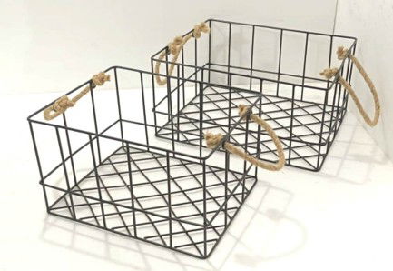 Rectangular Iron Basket