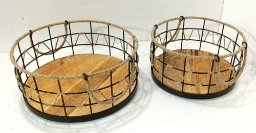 Round Iron Basket