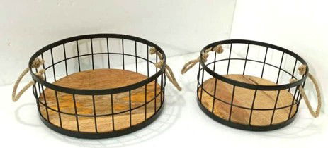Round Iron Basket