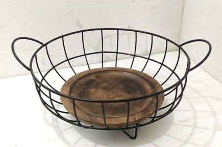 Round Iron Basket