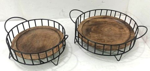 Round Iron Basket