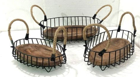 Round Iron Basket